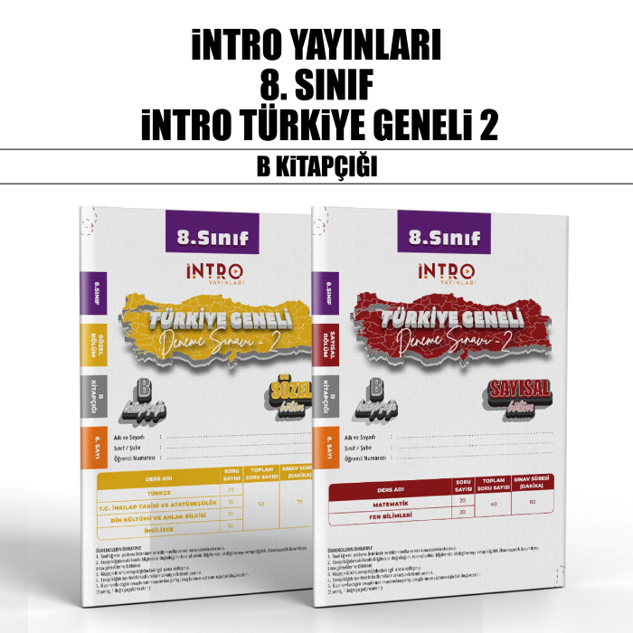 İNTRO 08.SINIF TÜRKİYE GENELİ SAY/SÖZ 4-B -25-26